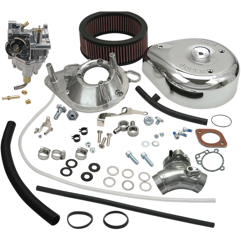 S&S Super E Carburetor Kit – Chrome – 1999-2005 Twin Cam