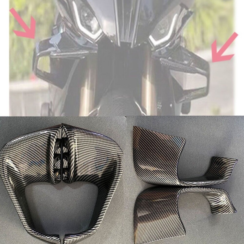 Yamaha R1 R6 R1M 2015-2022 mimics the carbon fiber front spoiler feed flaps