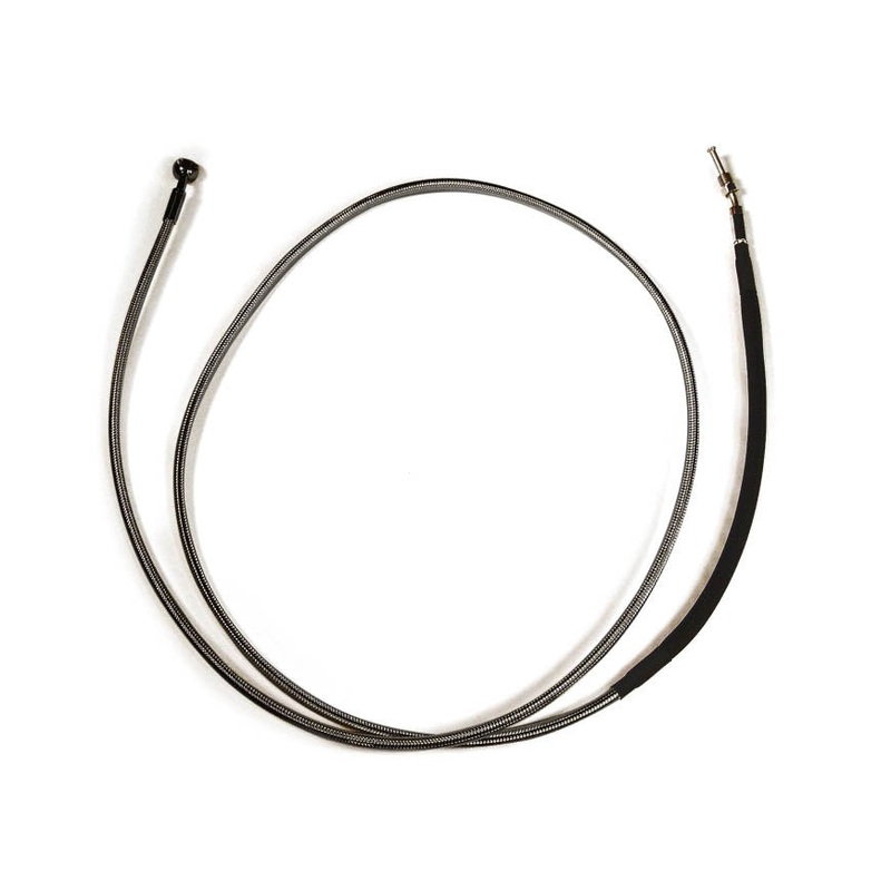 74in. Hydraulic Clutch Line with 10mm x 35 Degree Banjo – Black Pearl. Fits Touring & Softail 2017up Models with the Original H-D Hydraulic Clutch.