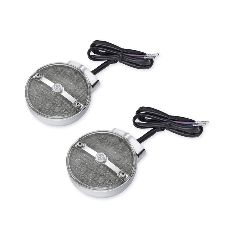 Harley Davidson 67800375 Front LED Flat Lens Turn Signal Kit KIT,T-SIGNAL,FLAT,FRT LED,SMOK