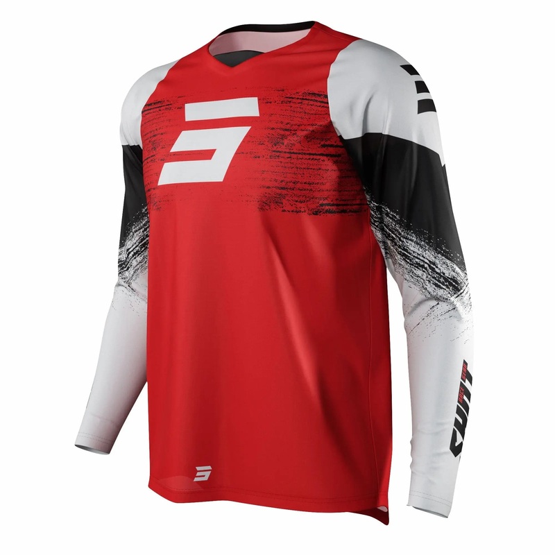 Shot Raw Jersey Burst Red