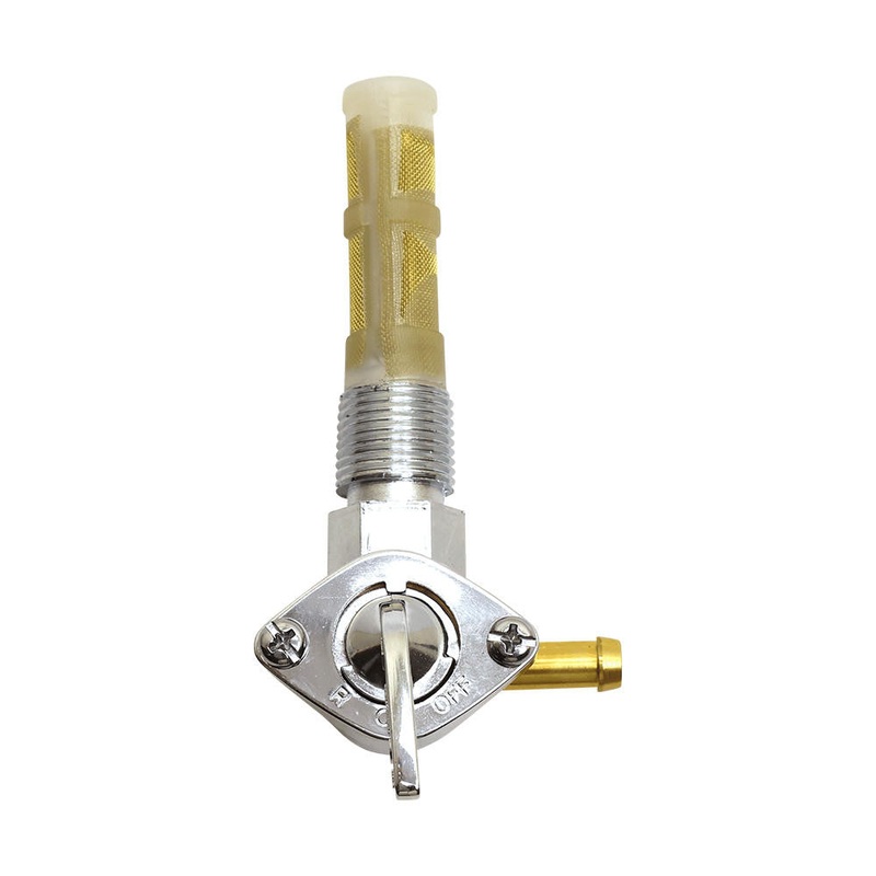 3/8″ NPT Petcock – 90 Degree – Chrome
