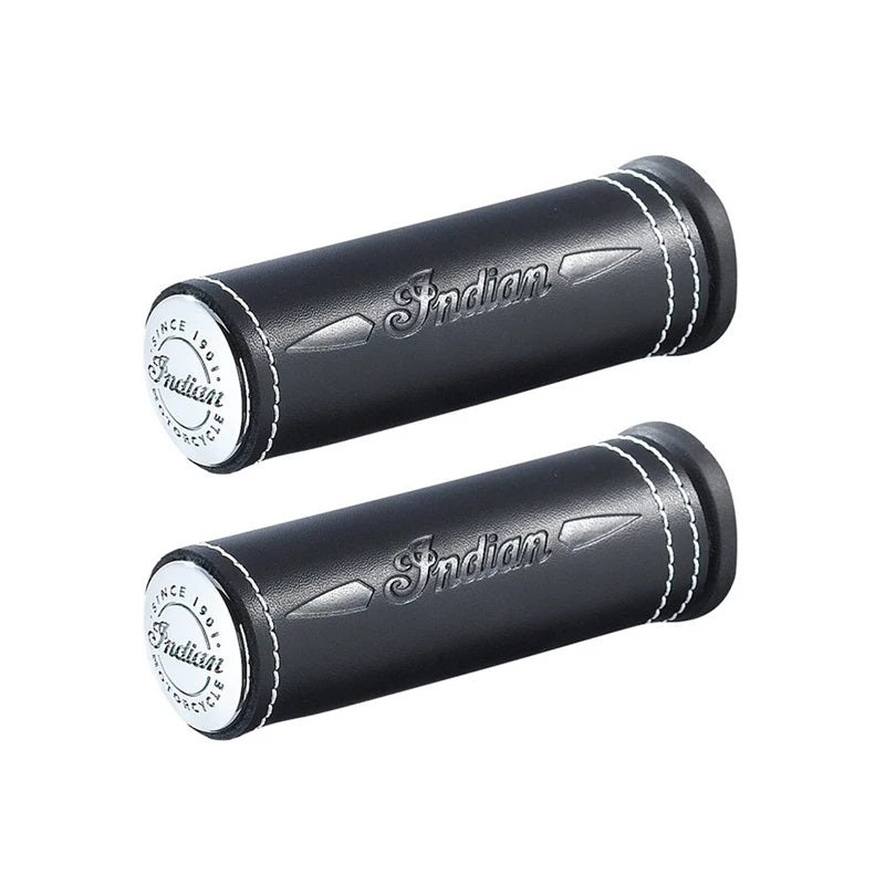 Genuine Leather Handlebar Grip Wraps, Pair
