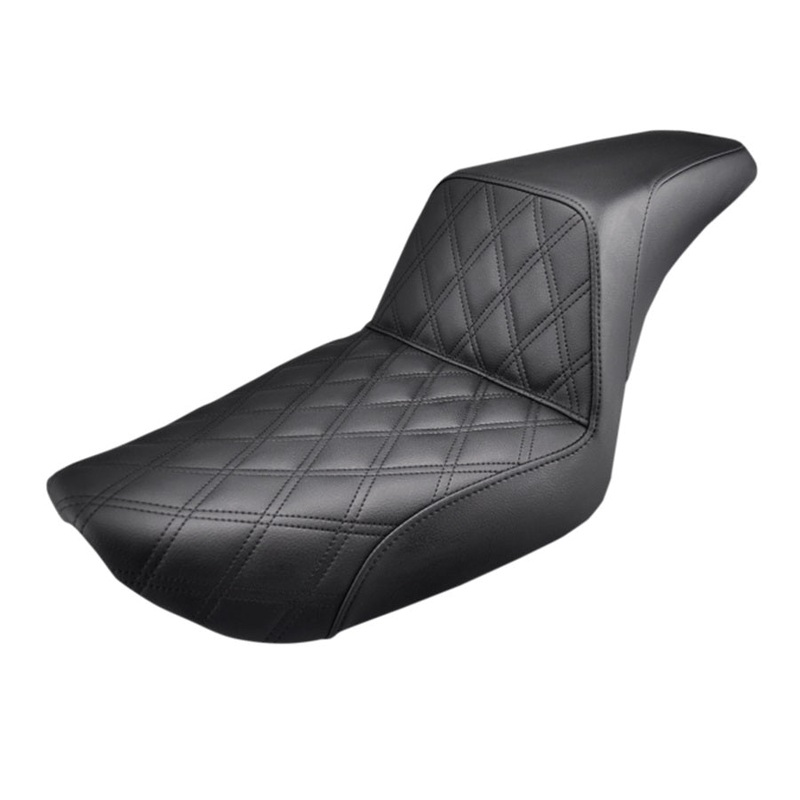 Saddlemen Step-Up Seat for 04-05 Dyna Models – Black Front Diamond Stitch