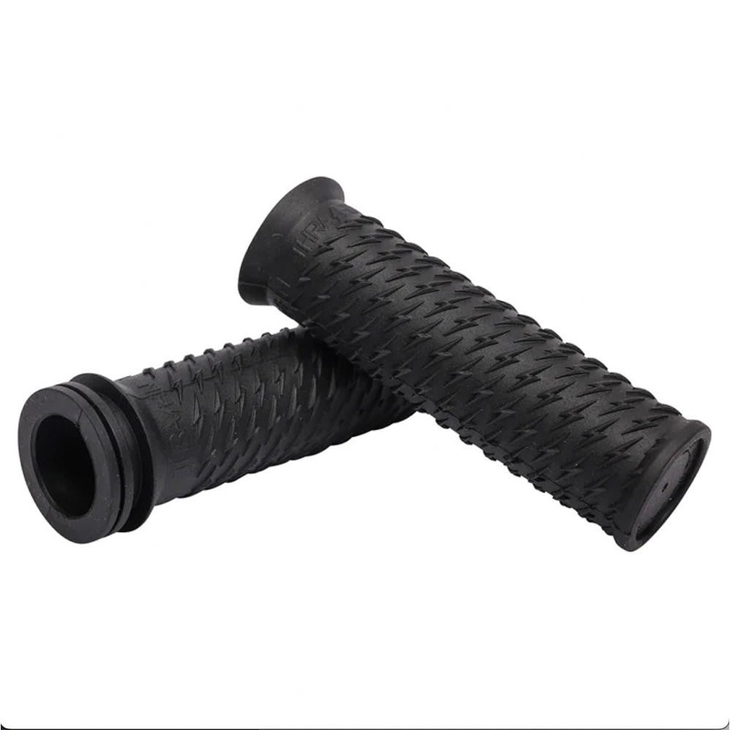 Thrashin Supply Bolt Motorcycle Grips – Black 1″