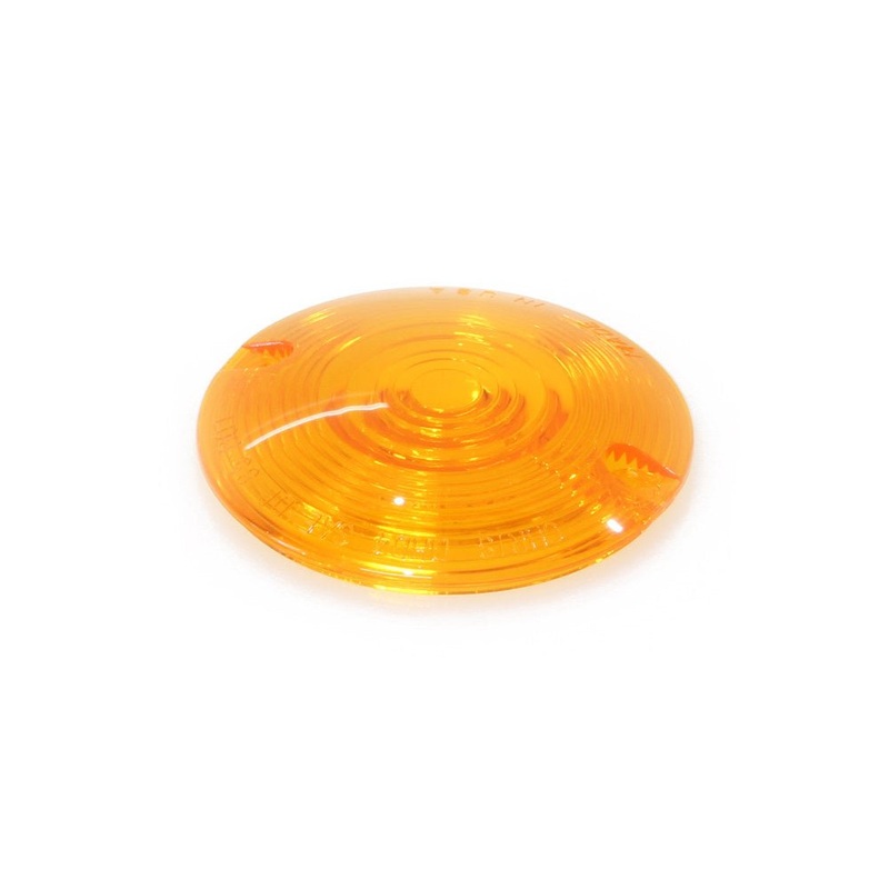 Turn Signal Lens – Amber. Fits FL Softail 1986-2017, Road King 1993-2017 & Most Touring 1986-2007.
